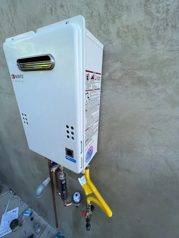 Tankless water heater installation for Macy homes